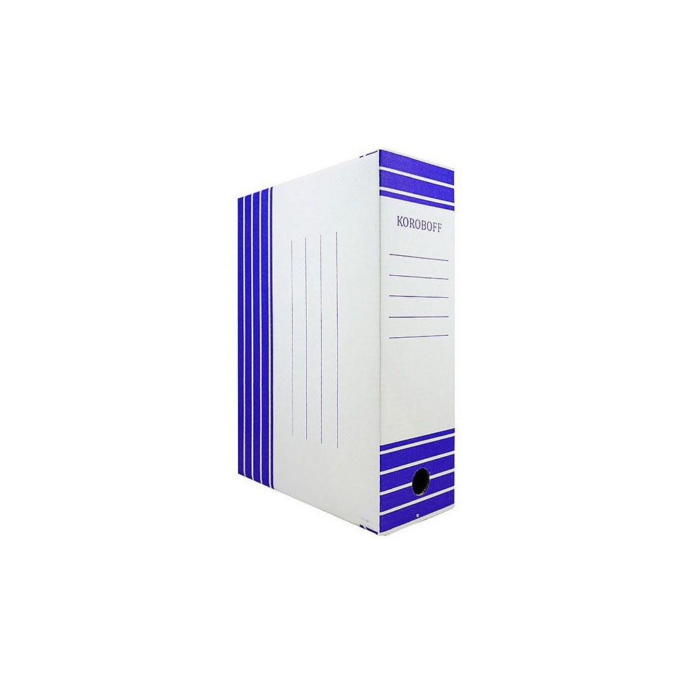 Коробка архивная "Koroboff", 100x322x240 мм, синий