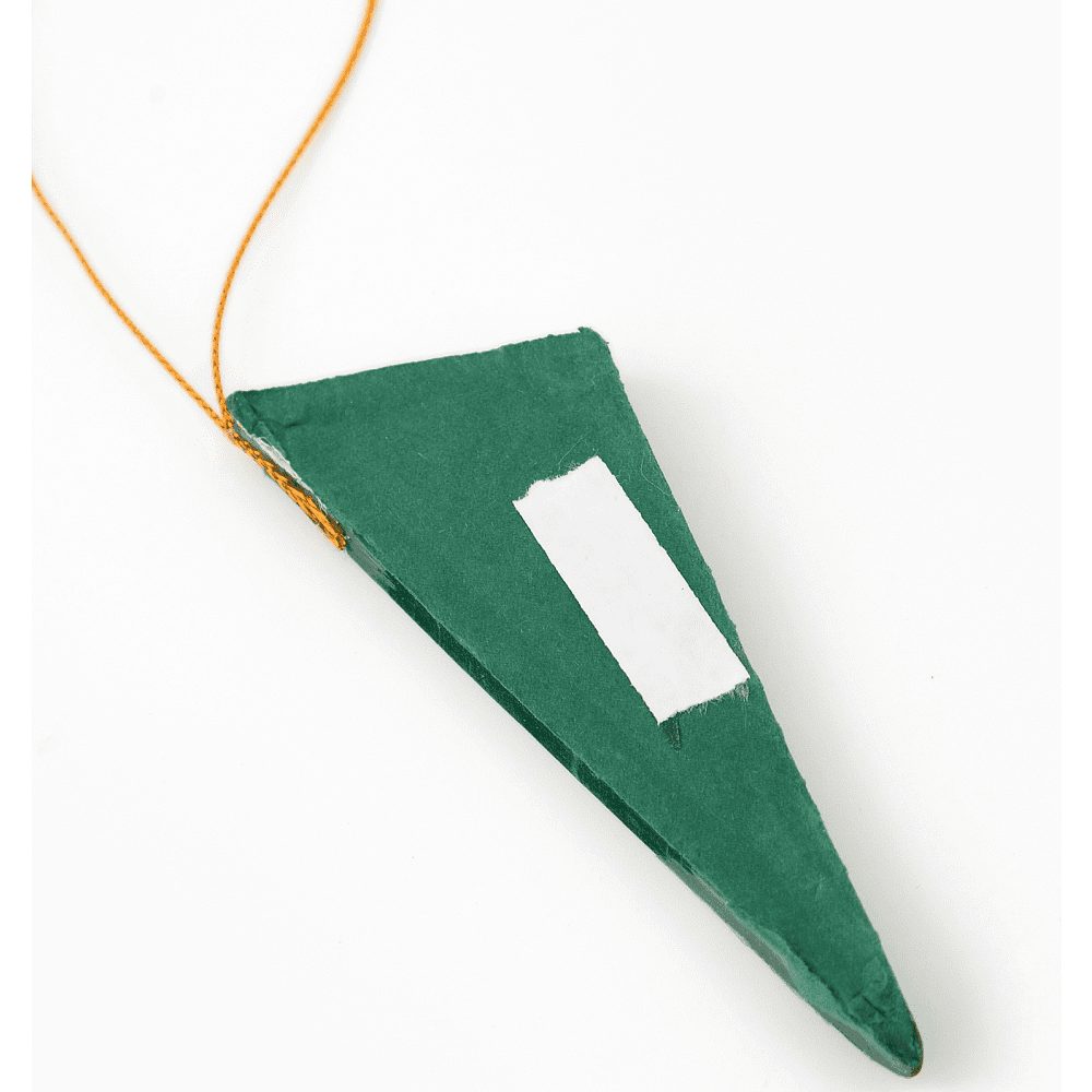 Игрушка бумажная елочная "10888061", 5 шт, зеленый - 2