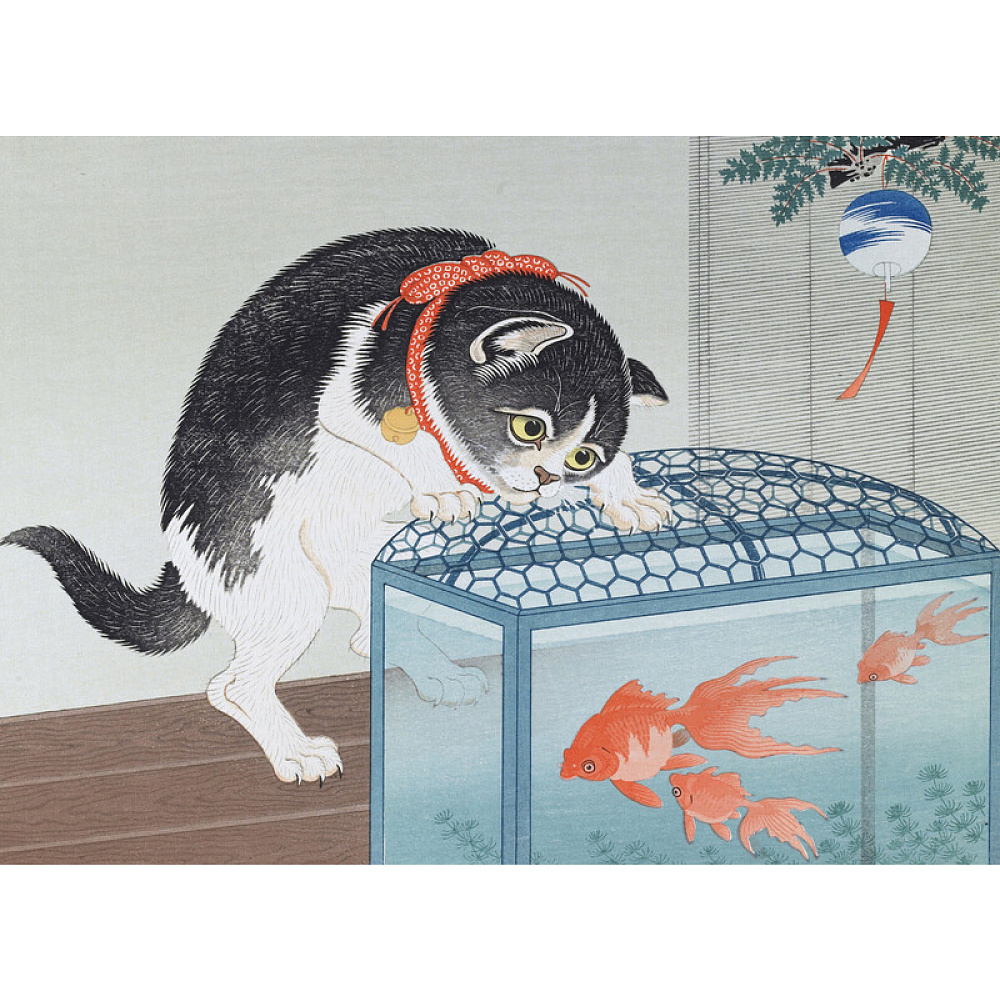 Книга на английском языке "Cats of Japan. Woodblock Prints by Hokusai, Hiroshige and Other Artists", Joycelyn Bouquillard - 5