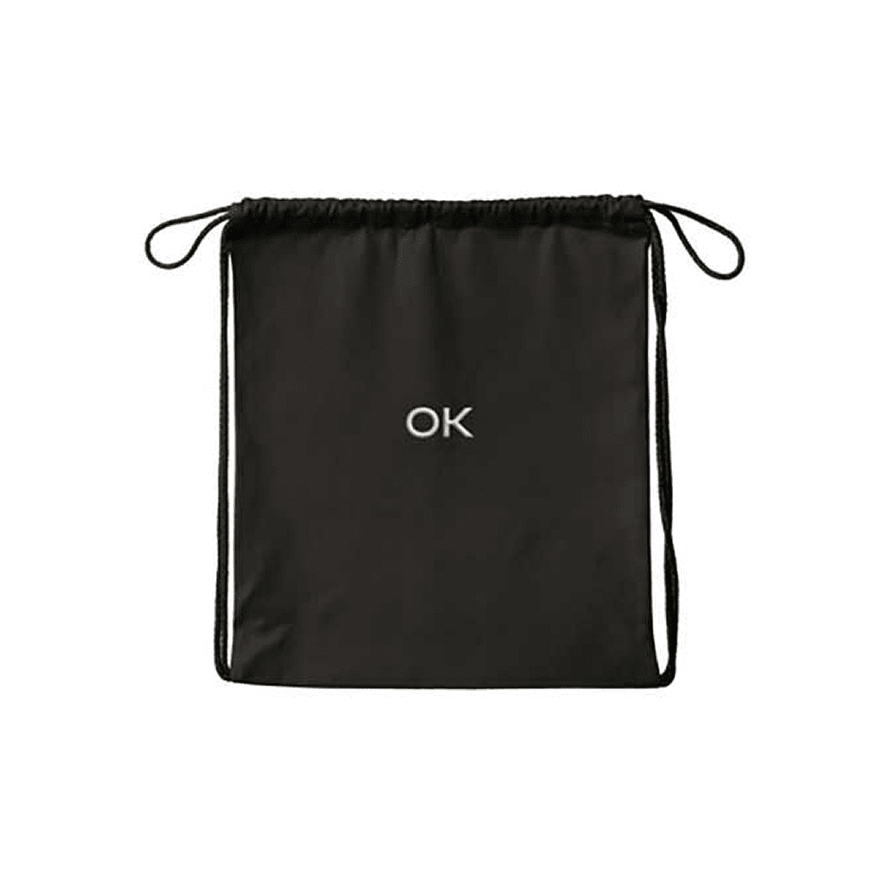 Мешок для обуви "Ok", полиэстер, черный