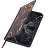 Еженедельник датированный "Vista. Black marble", фиолетовый, золотой, 2026 - 2