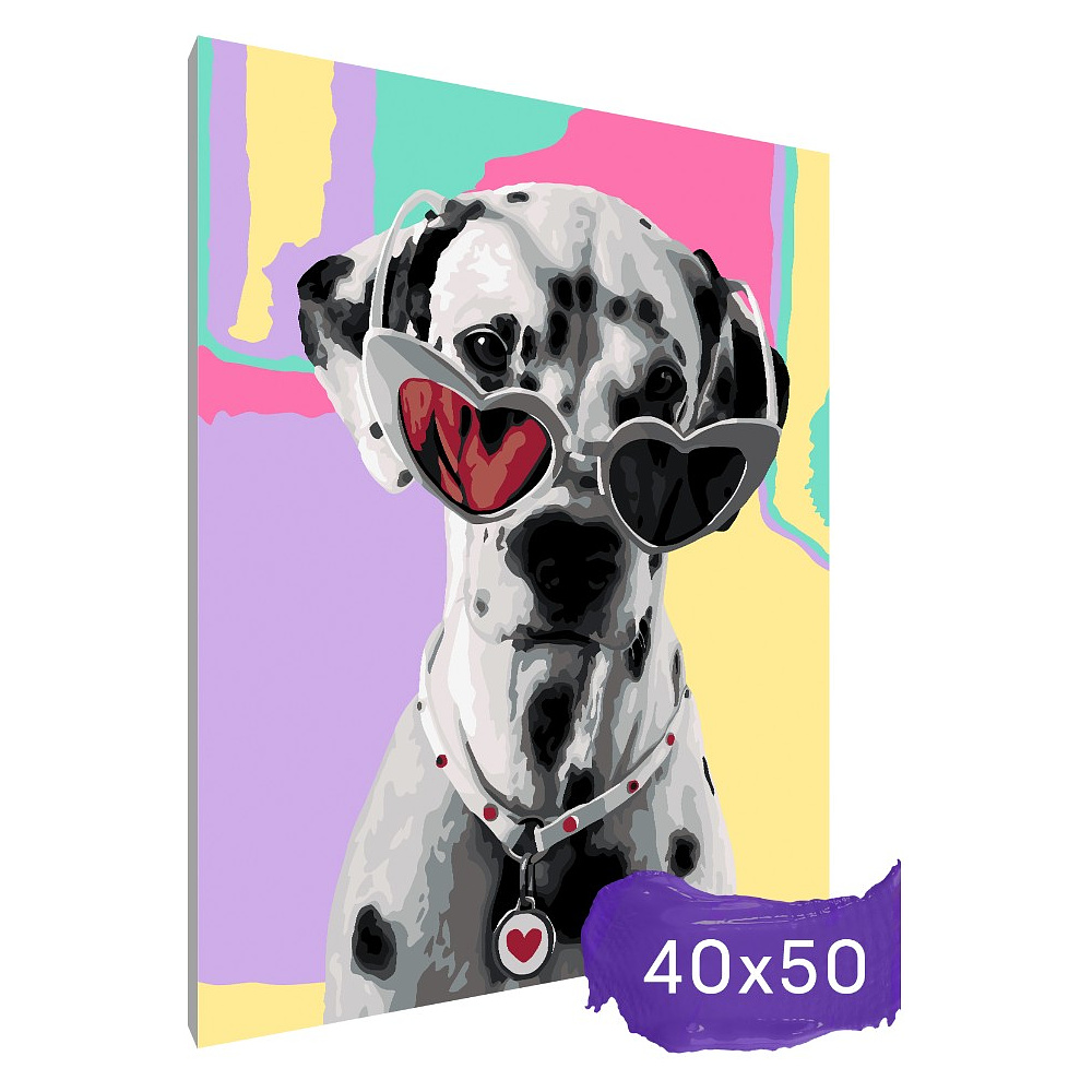 Картина по номерам "Далматинец" - 2 Картина по номерам "Далматинец" - 2