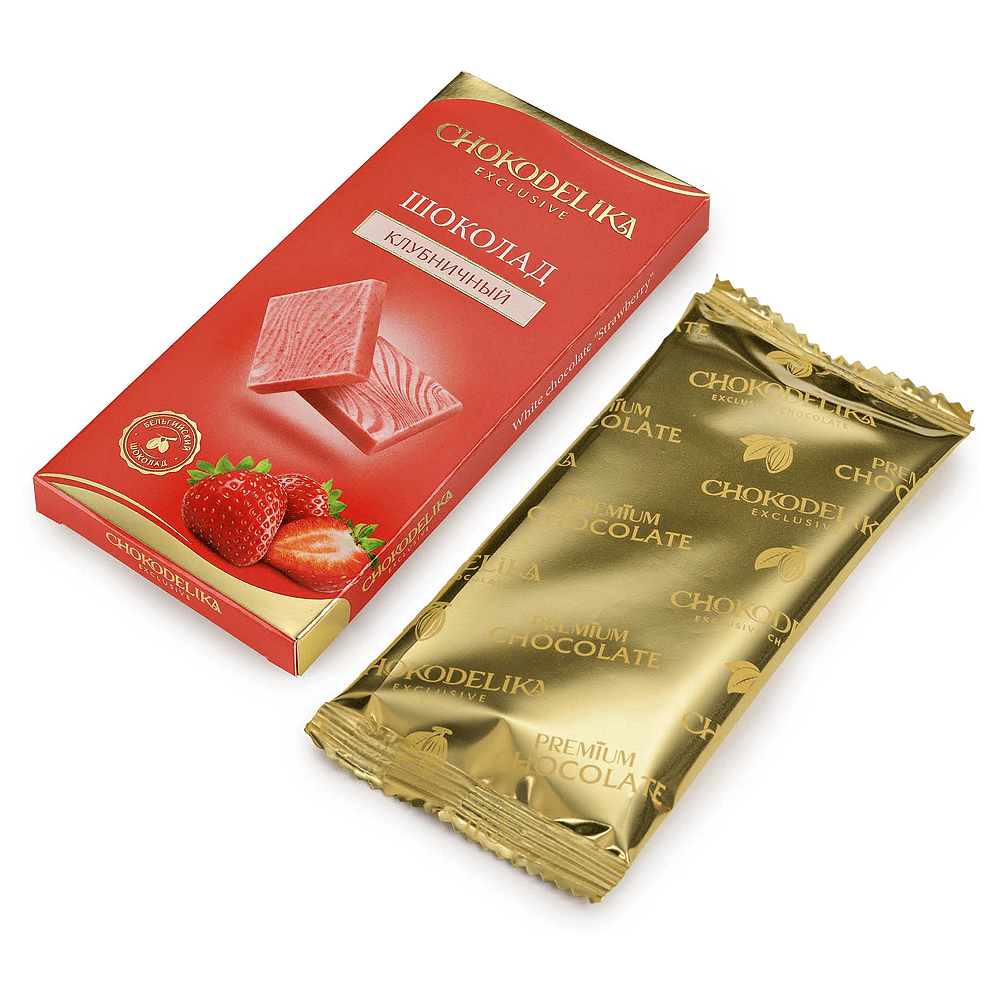 Шоколад белый "Клубничный", 25 гр. - 3