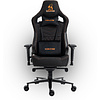 Кресло игровое Evolution Nomad, ткань, пластик, черный, оранжевый - 2
