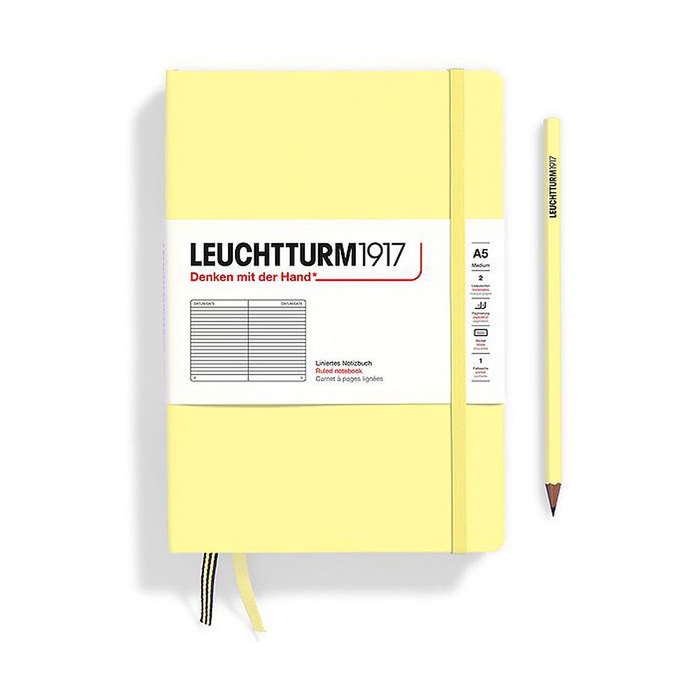 Блокнот "Leuchtturm1917. Smooth Colours", А5, 125 листов, линейка, ванильный