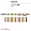 Ручка шариковая автоматическая "Felicita. Полоска", 0.7 мм, разноцветный, стерж. синий - 2