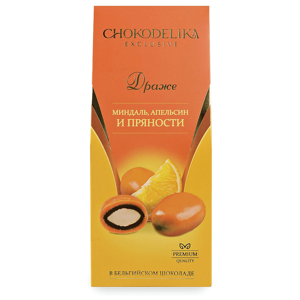 Драже "Миндаль, апельсин и пряности", 100 гр., в коробке