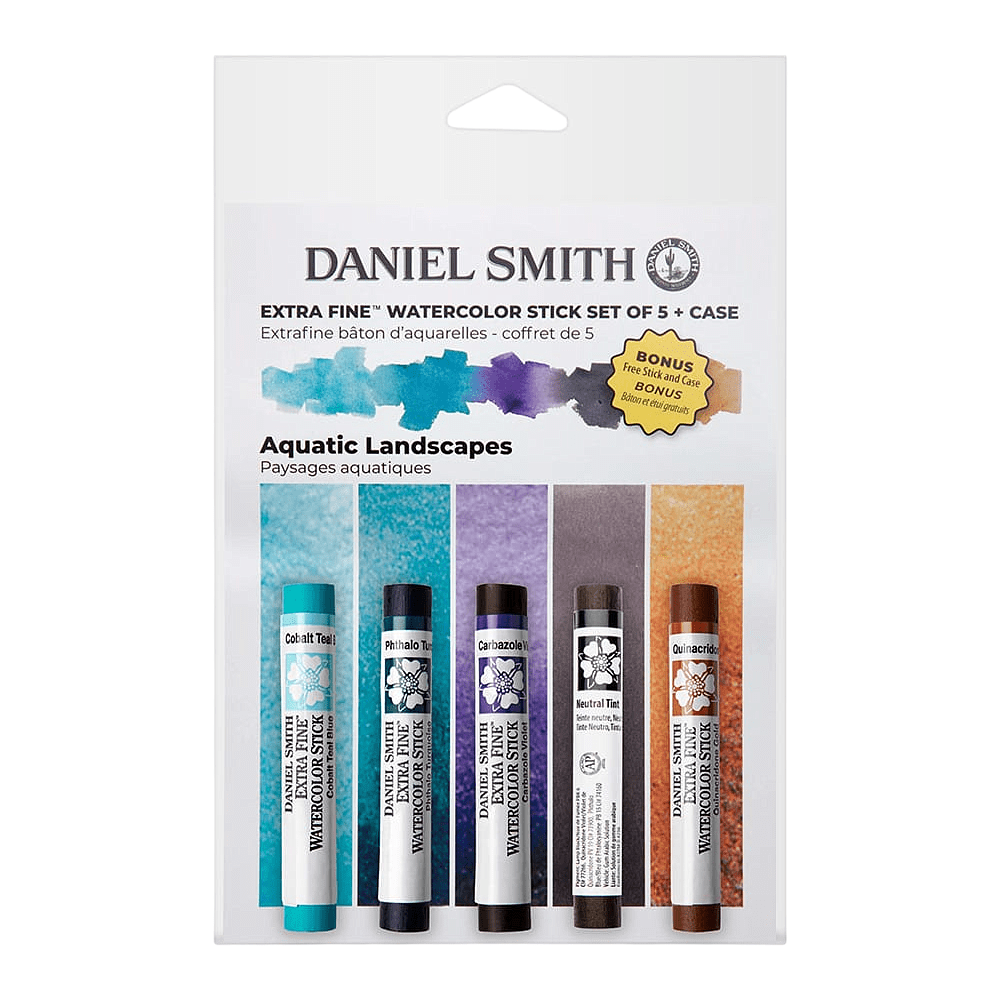 Набор стиков акварельных "Daniel Smith Aquatic Landscapes Set", 5 цветов