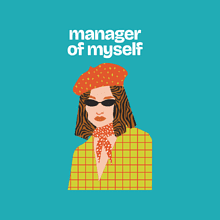 Скетчбук "Manager of myself", 12х12 см, 140 г/м2, 80 л, изумрудный