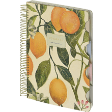 Книга записная "Flora. Paradise. Lemons" , В5, 120 листов, клетка, линейка, точка, белый, желтый