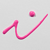 Контур декоративный "EFFECT LINER", 28 мл, 3501 розовый жирный - 2