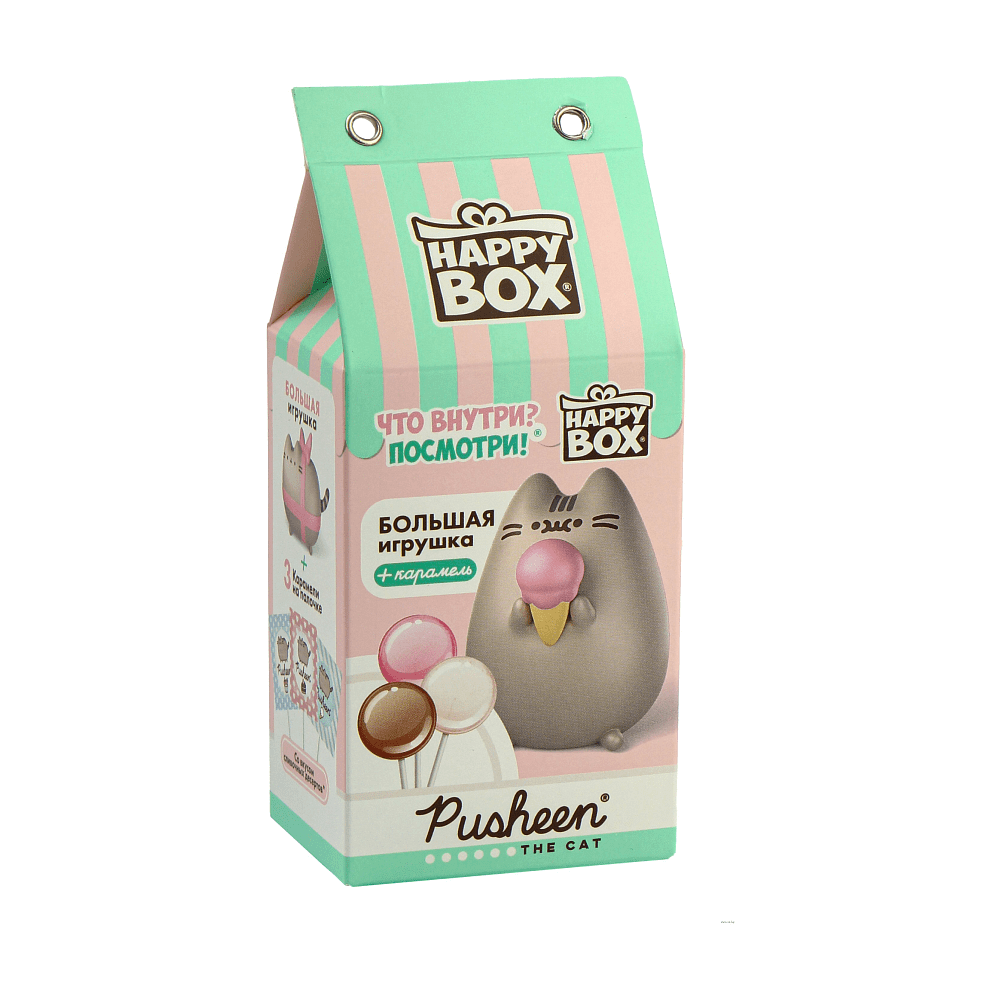 Карамель леденцовая "Pusheen. Хэппи Бокс", 30 гр, с игрушкой