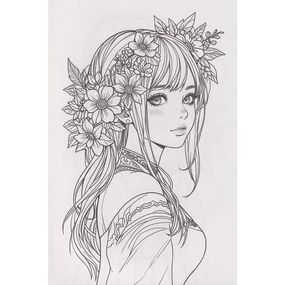 Раскраска антистресс "Девушки. Flower Girls" - 2