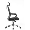 Кресло компьютерное SitZone U-060A, сетка, ткань, черный - 4