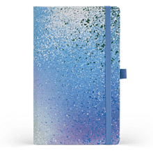Блокнот "Color Spray relax", А5, 96 листов, линейка, на резинке, голубой