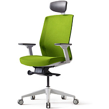 Кресло для руководителя BESTUHL J1, сетка, ткань, пластик, зеленый 