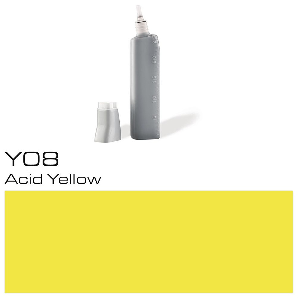 Чернила для заправки маркеров "Copic", Y-08 кислотно-жёлтый