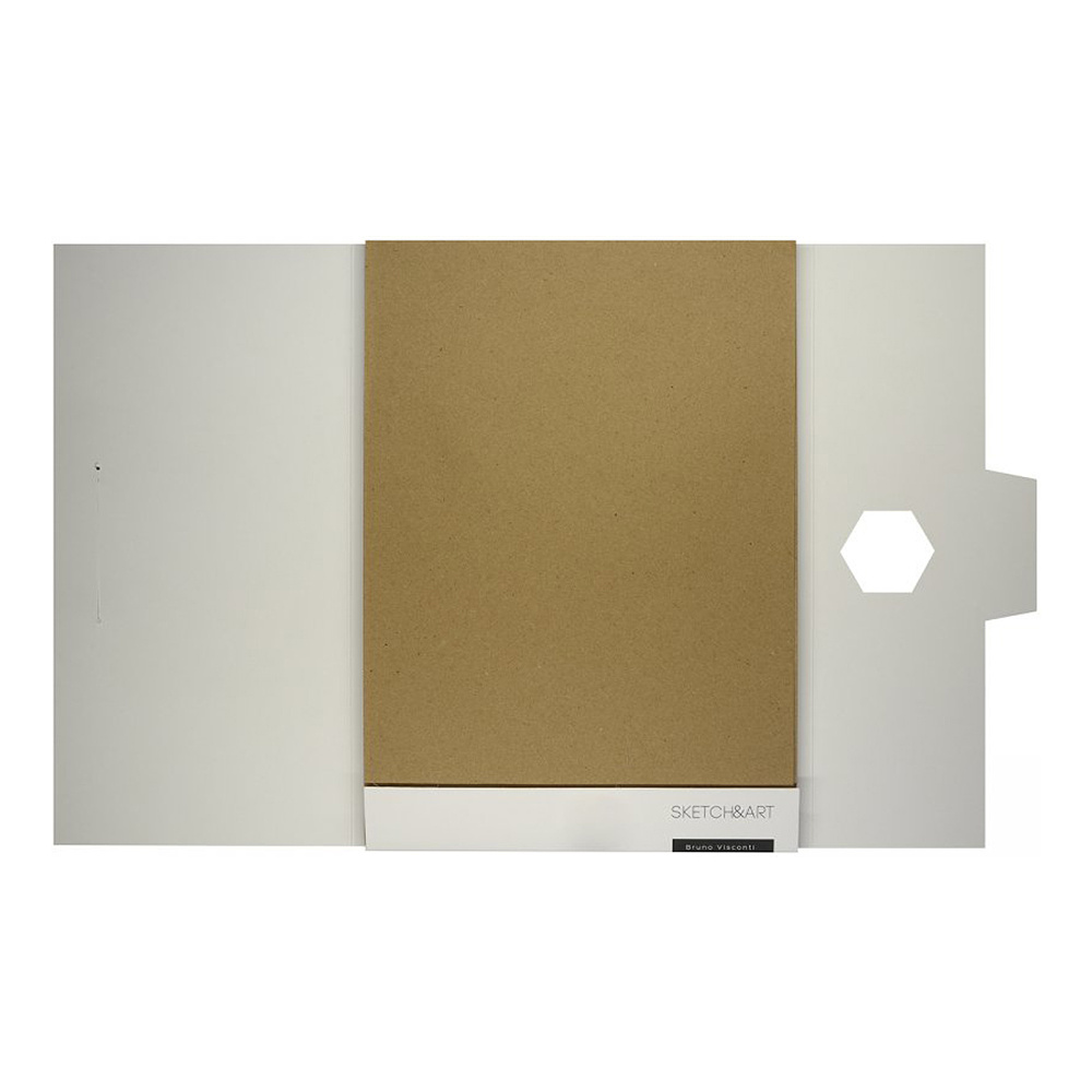 Блок бумаги для скетчинга "Sketch&Art. Скетч-крафт", А4, 70 г/м2, 40 листов, крафт - 3