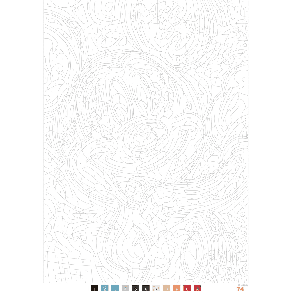 Раскраска по номерам на французском языке "Coloriages mystères Disney - Les Grands classiques. Best of" - 4
