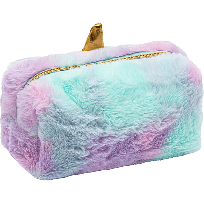 Пенал "Fluffy Unicorn", 1 отделение, голубой - 3