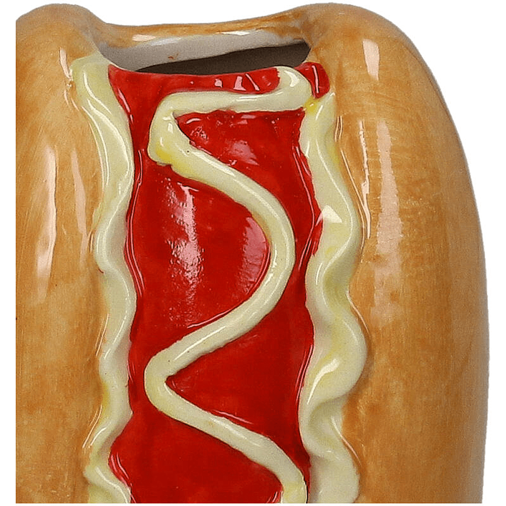 Ваза керамическая "Hotdog", 9.2х8х16.3 см, разноцветный - 2