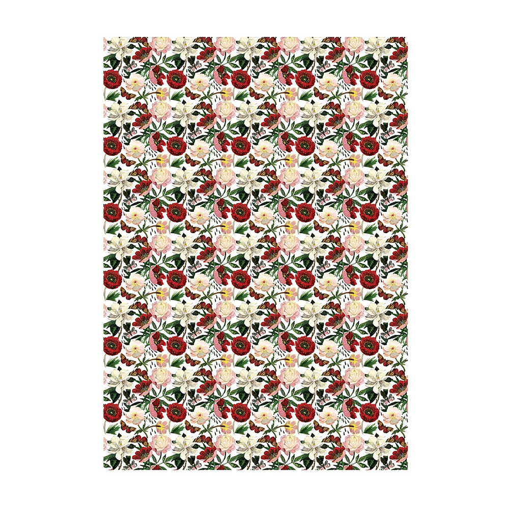Бумага декоративная в рулоне "Flora. Пионы", 1 x 0,7 м - 3