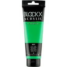 Краски акриловые "Blockx", 627 неоновый зеленый, 120 мл