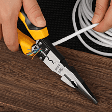 Длинногубцы Deli YS EDL101008, многофункциональные, 220 мм, комбинированные