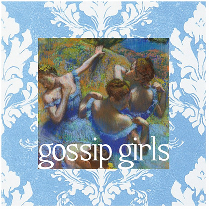 Скетчбук "Gossip girls", 12х12 см, 140 г/м2, 80 листов, голубой - 2
