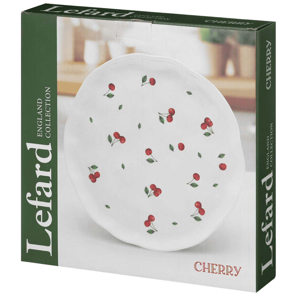 Набор тарелок керамических "Cherry", 25.5 см, 2 штуки, белый - 3