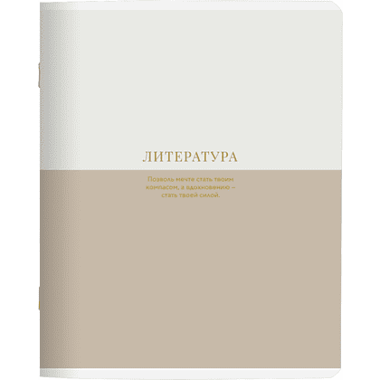 Тетрадь предметная "Believe. Литература", A5, 48 листов, клетка, разноцветный