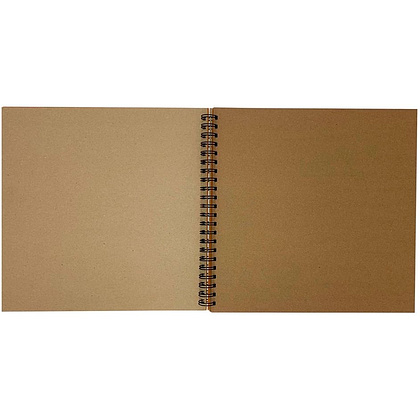 Скетчбук "Kraft", 29.5x29.5 см, 140 г/м2, 40 листов, оранжевый - 3