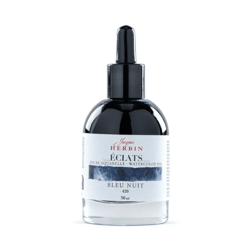 Чернила акварельные "Herbin. Eclats", ночное небо, 50 мл.