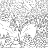 Раскраска "Colouring Book. Harry Potter: Winter at Hogwarts: A Magical Coloring Set", (английский язык) - 3