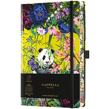 Блокнот Castelli Milano "Eden Panda", A5, 96 листов, линейка, разноцветный