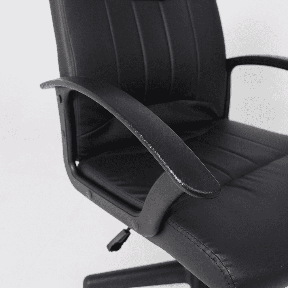 Компьютерное кресло "POLO", экокожа, пластик, черный - 7