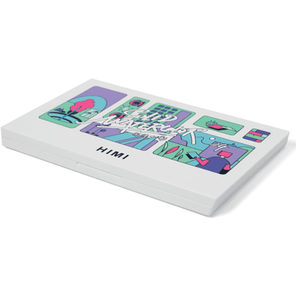 Набор для рисования акварелью "Himi New" (краски 24 цвета, кисть, блок для акварели, карандаш 2 шт., лайнер, стакан для воды, ластик), белый футляр - 5