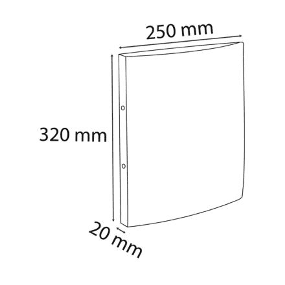 Папка на кольцах "Exacompta", картон, 20 мм, А4, красный - 4