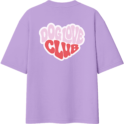 Футболка унисекс "Чихуахуа. Dog love club", XS-S, хлопок, оверсайз, лавандовый - 6