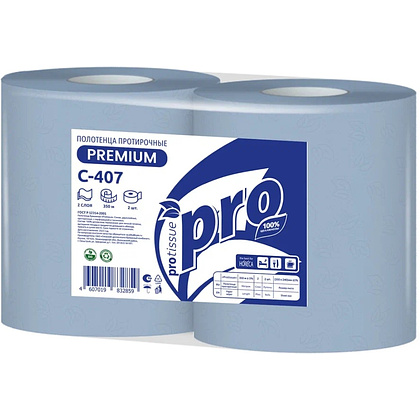 Протирочные полотенца PROtissue, 350 м, 2 слоя, синий - 5