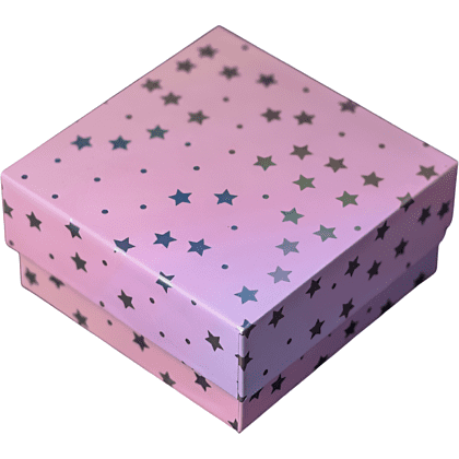 Коробка подарочная "Starry sky pink", 15х15х6.5 см, картон