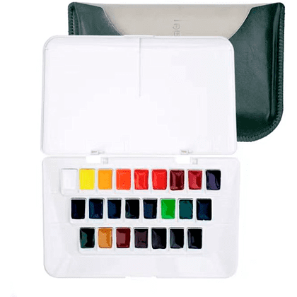 Набор красок акварельных "Himi Original Premier", 24 цвета, кюветы