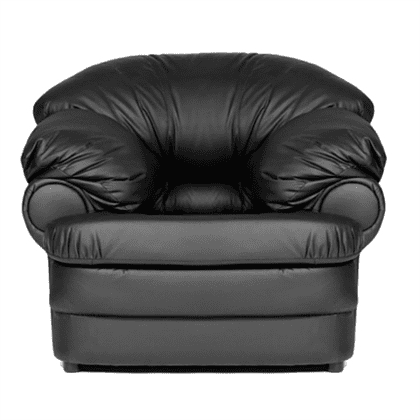 Кресло "Релакс", экокожа, черный