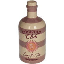 Ваза керамическая "Coctail Club", 9.5х9.5х21 см, разноцветная