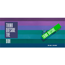 Кружка "Бажин. Think outside the box", керамика, 330 мл, белый, светло-зеленый 