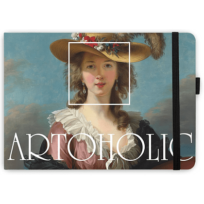 Скетчбук "Sketchmarker. ARTOHOLIC. Автопортрет. Элизабет Виже-Лебрен", 21x14.8 см, 140 г/м2, 80 листов, черный пейзаж