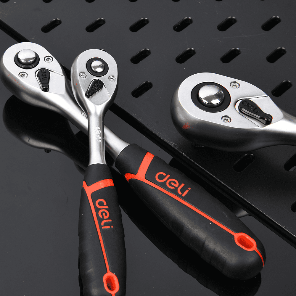 Ключ-трещотка Deli RS EDQ43802, 1/2", 250 мм, 72 зуба - 3