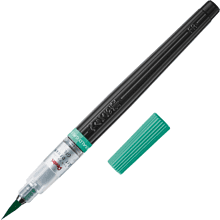 Кисть "Color Brush", изумрудный зеленый, блистер