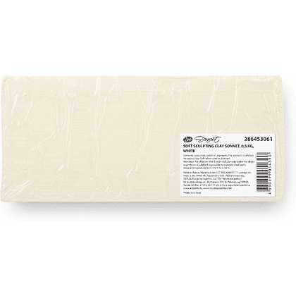 Пластилин скульптурный "Сонет", 0.5 кг, белый - 2