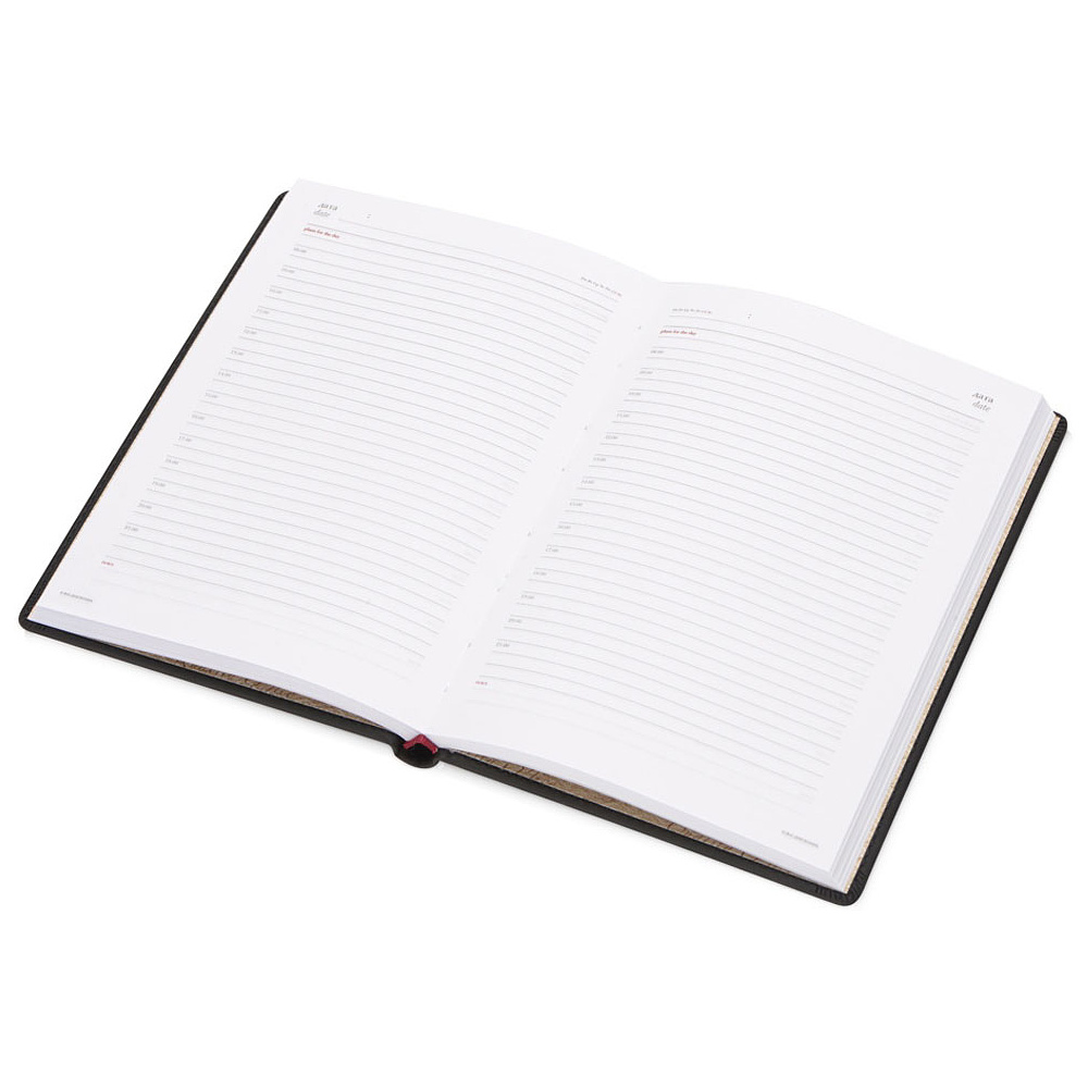 Ежедневник недатированный "Velvet", А5, 272 страницы, черный - 2